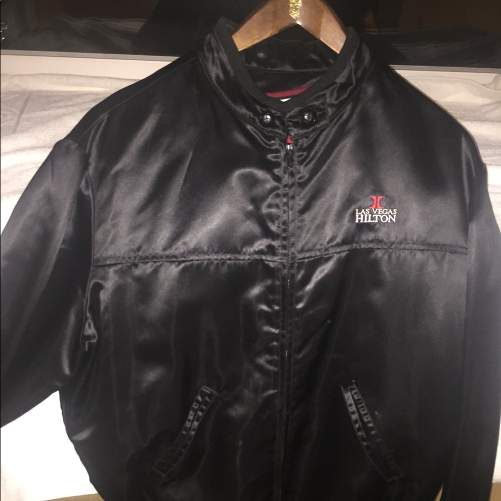 Las Vegas Hilton Black Satin Jacket